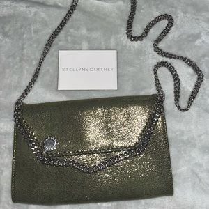 Metallic gold cross body purse! Stella McCartney